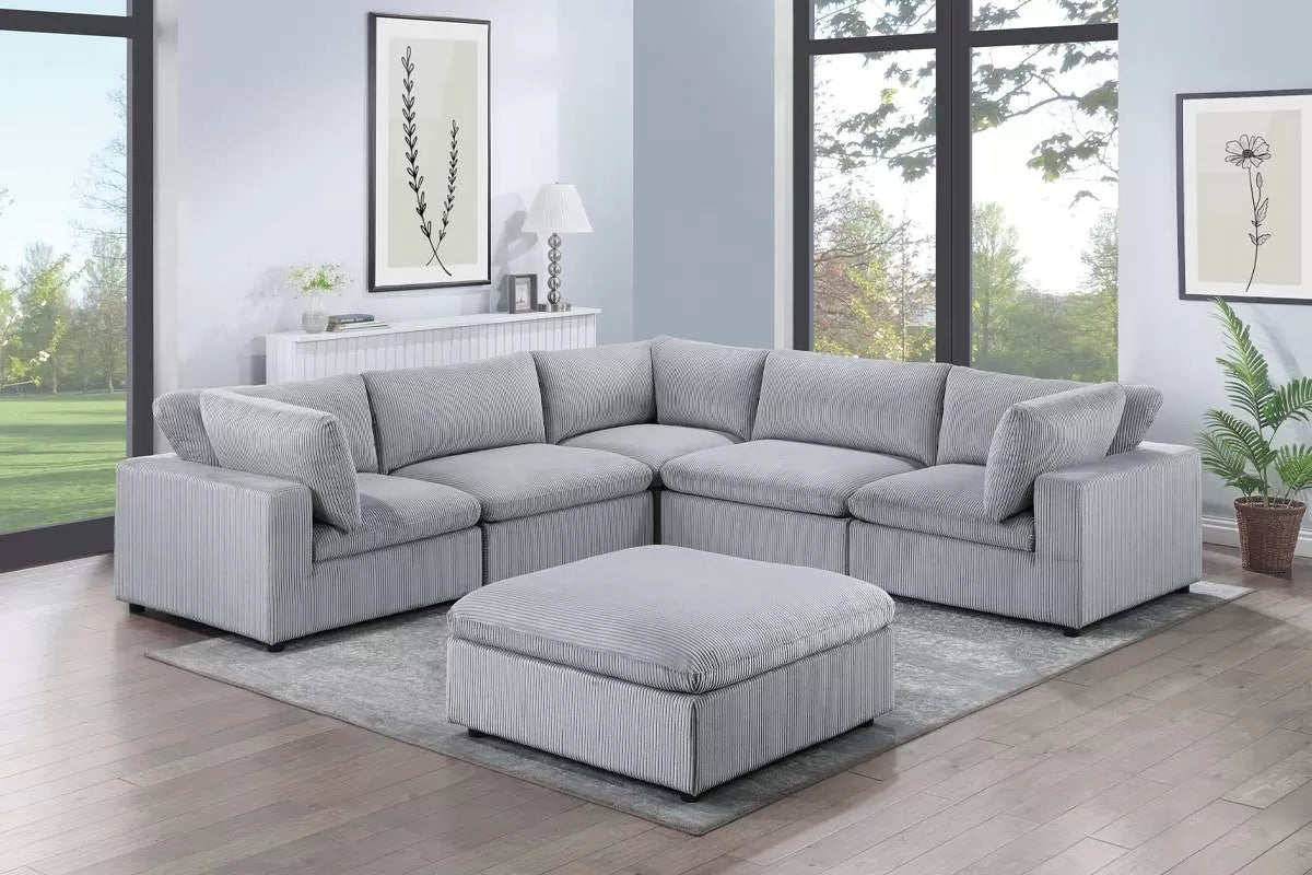 6 to 8-Pieces Modular Sectional Sofa Set