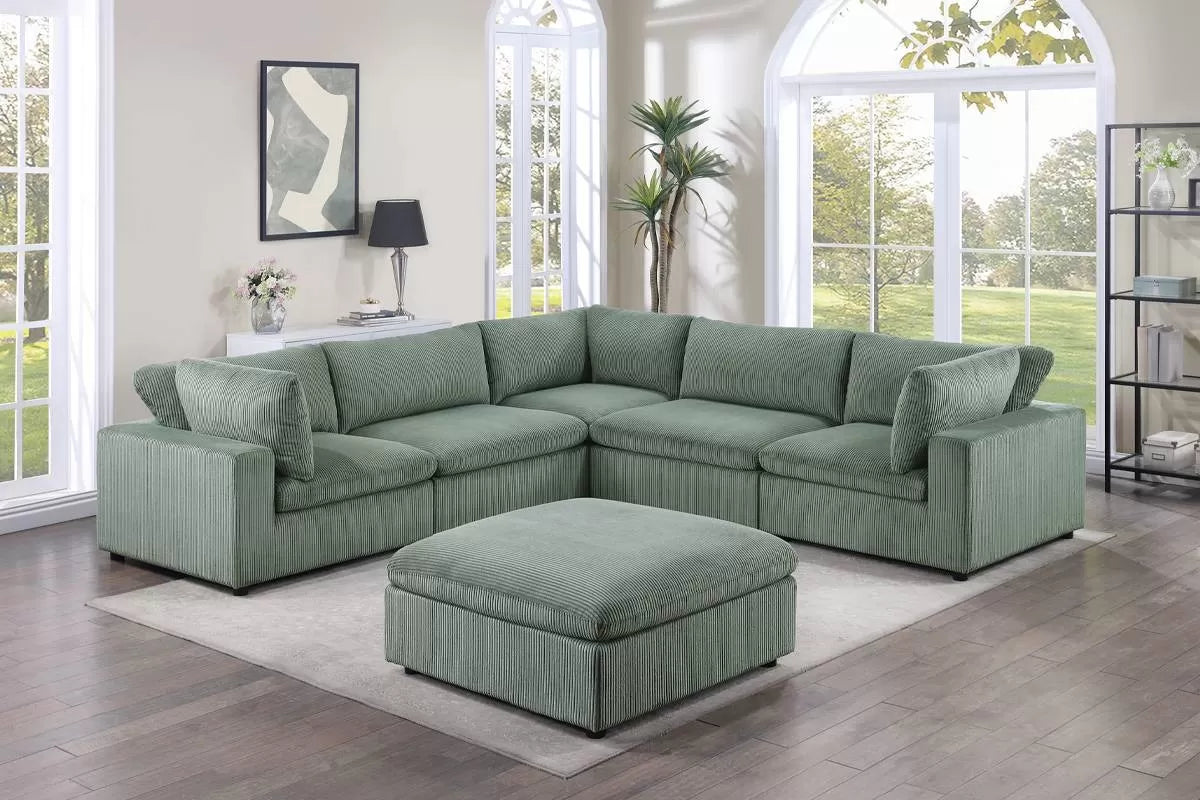 6 to 8-Pieces Modular Sectional Sofa Set