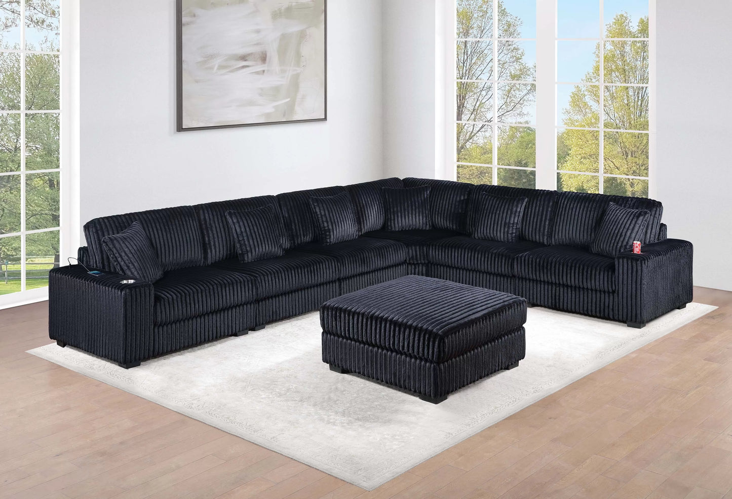 6 to 7-Pieces XL Modular Sectional Sofa Set
