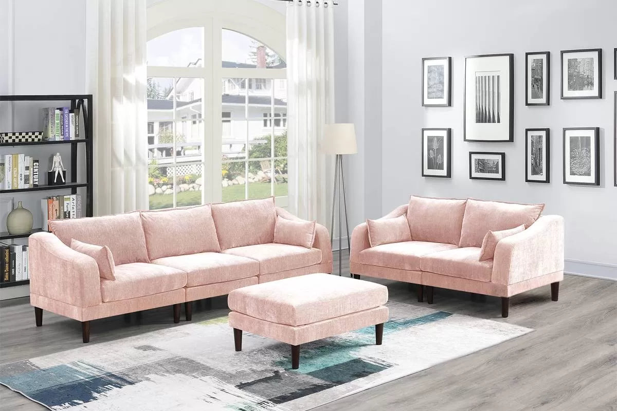 5 to 6-Pieces Modular Sectional Sofa Set