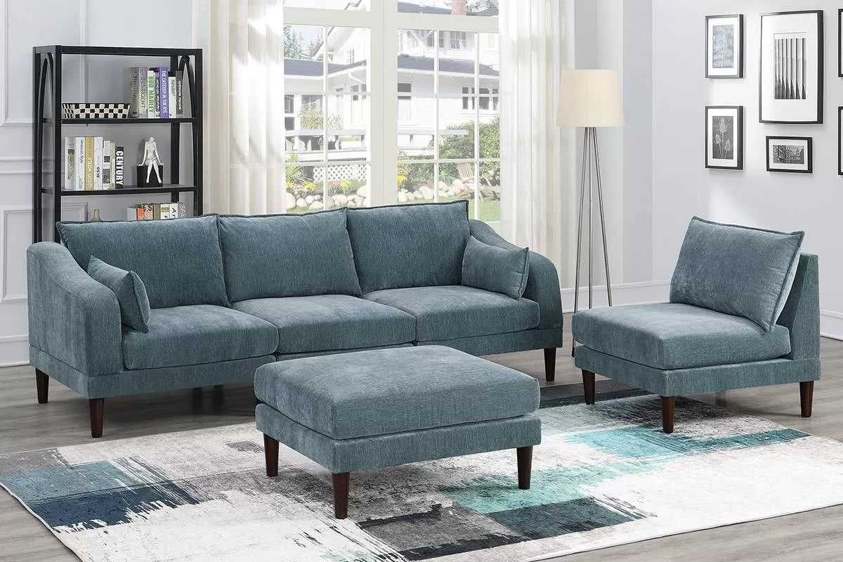 5 to 6-Pieces Modular Sectional Sofa Set