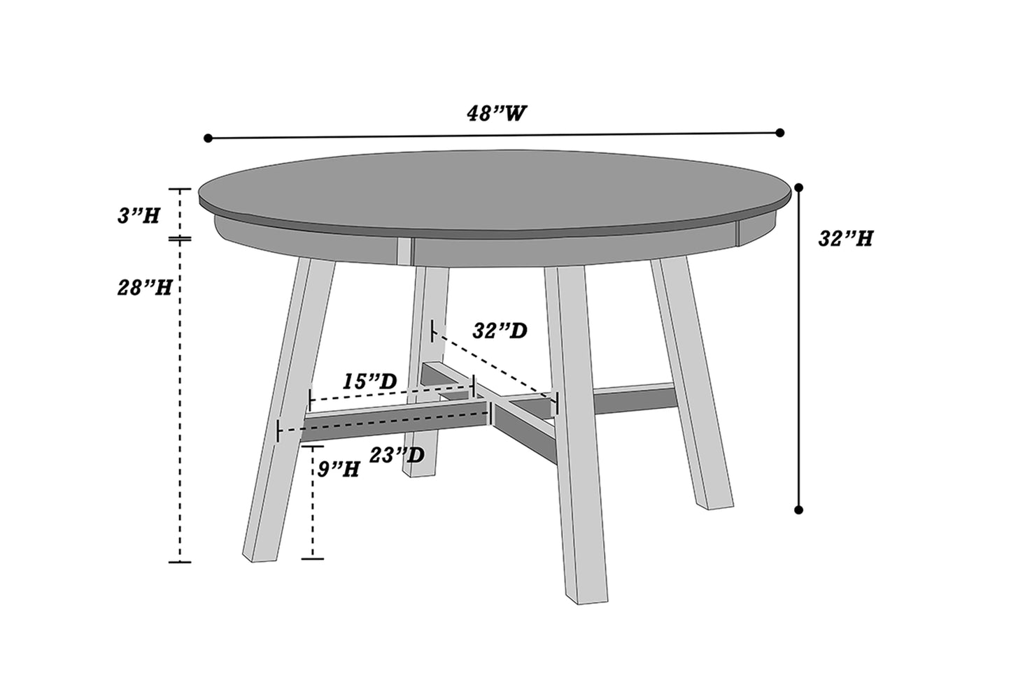 4-Seats Dining Set