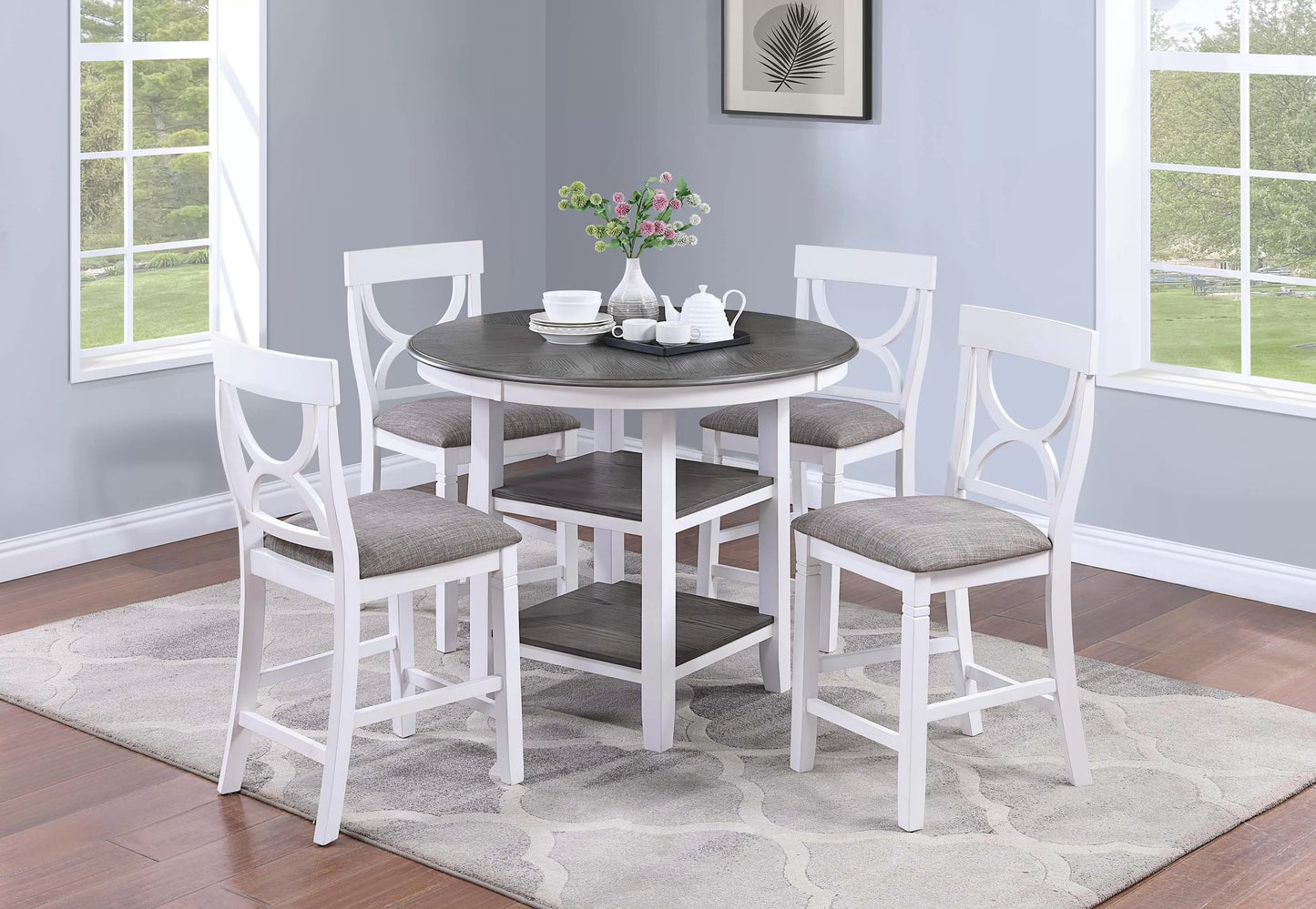 5-Pcs Counter Height Dining Set