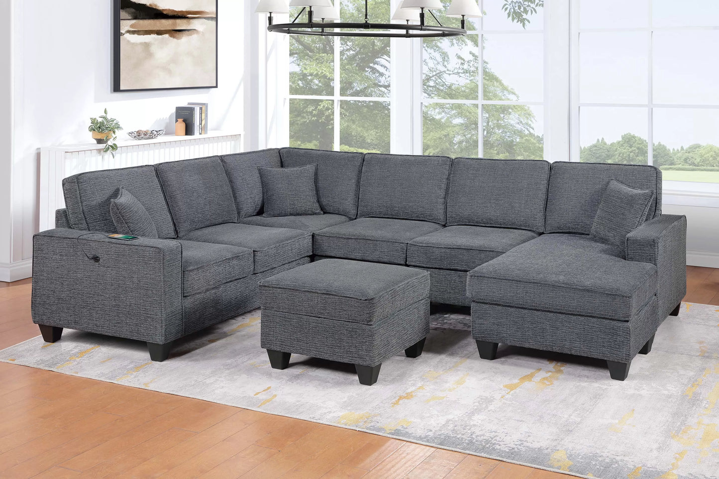 5-Pieces Sectional Sofa Set