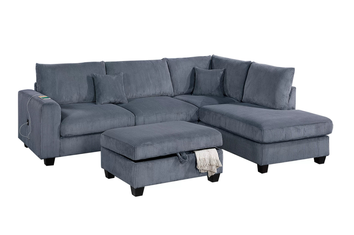 3-Pieces Sectional Sofa Set