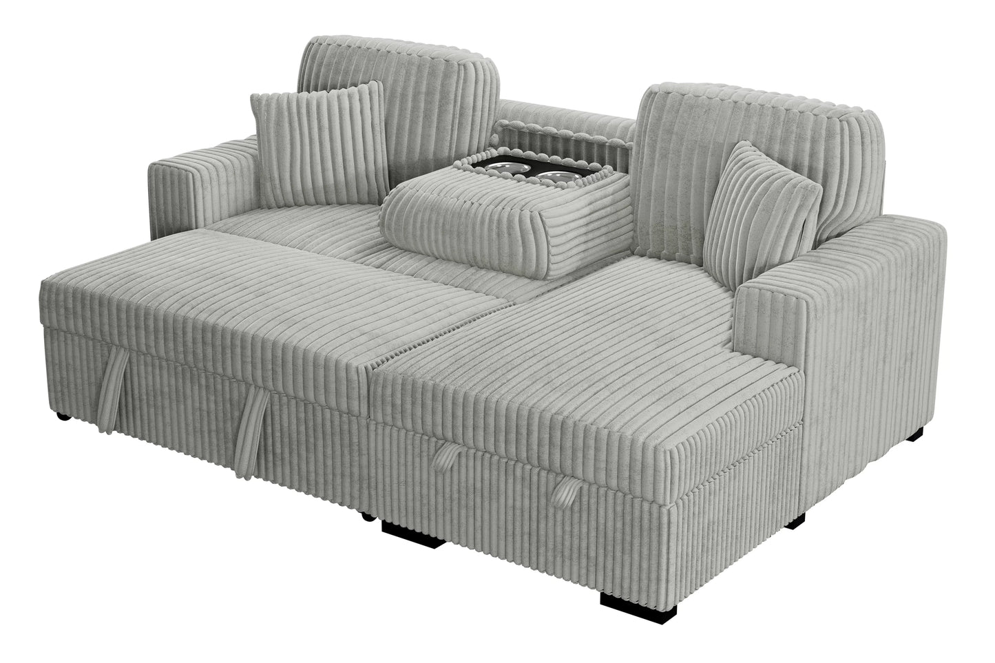 2-Pieces Convertible Sectional Sofa