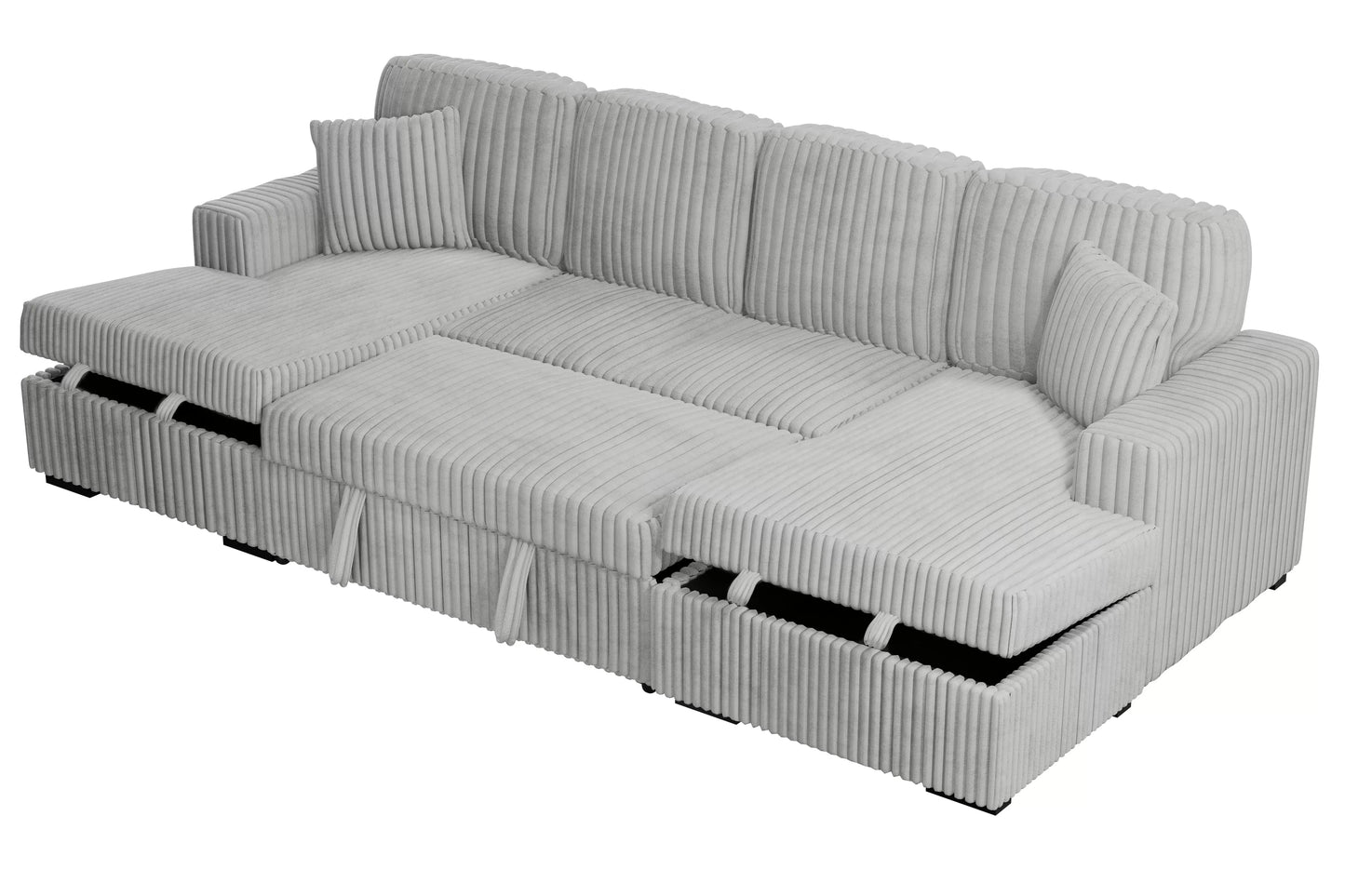 3-Pieces Convertible Sectional Sofa