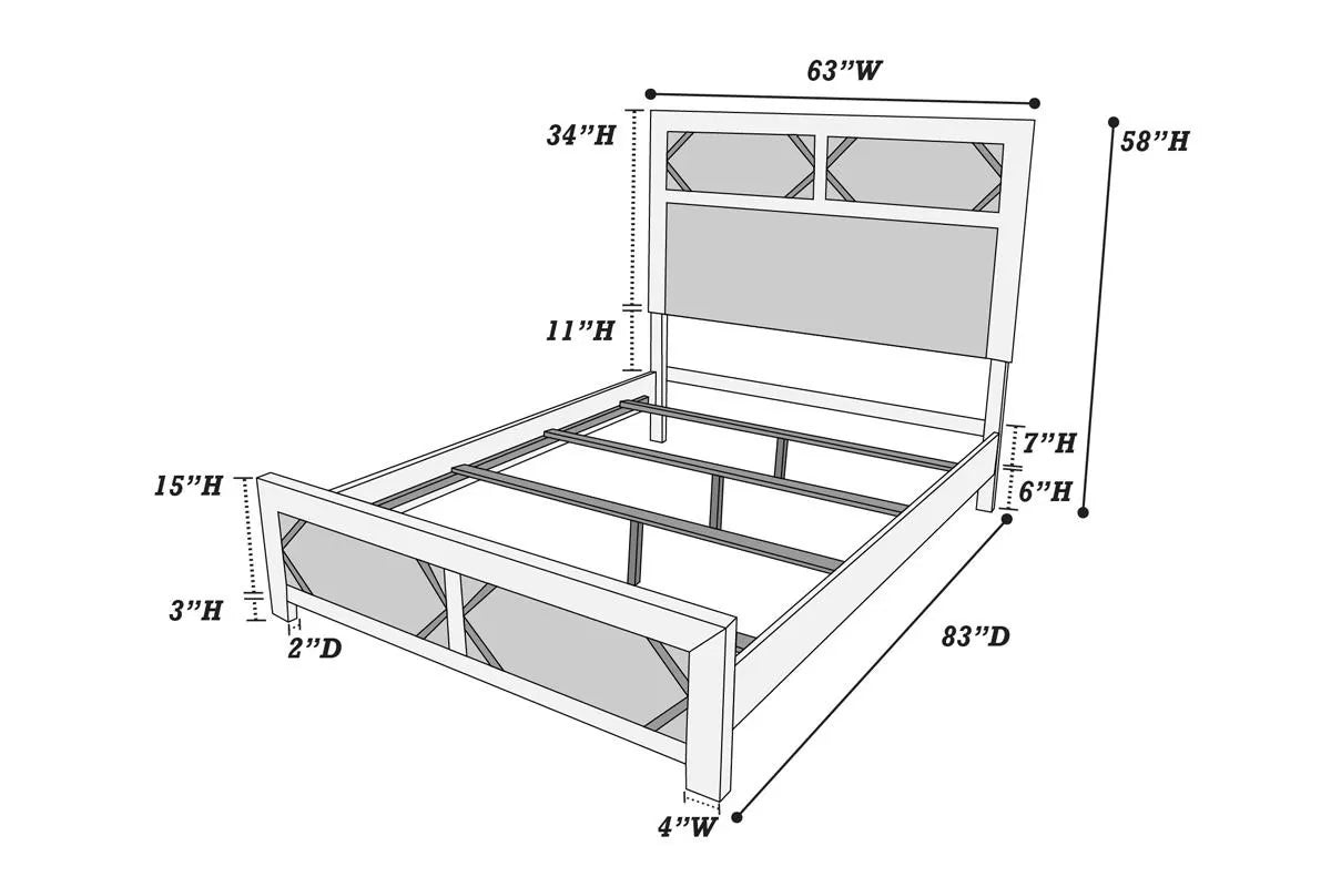 Queen/Eastern King Size Bed