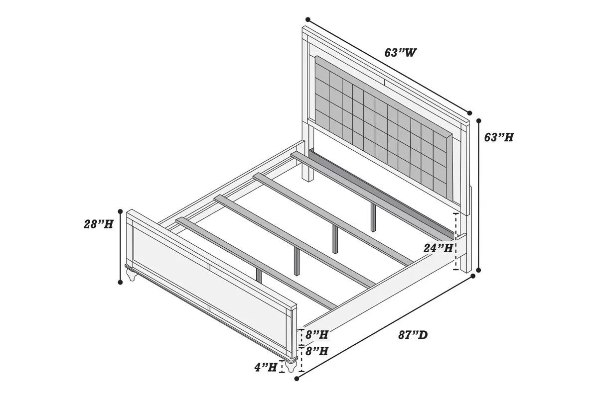 Queen/Eastern King Size Bed