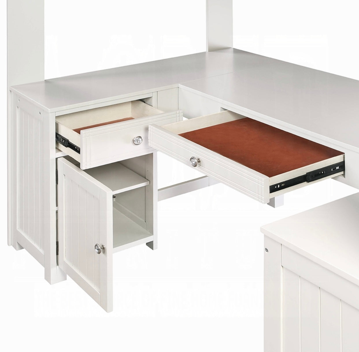 Ambar Twin Loft Bed W/Desk & Bookcase & Chest