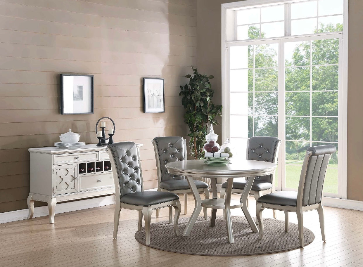 Formal Dining Set (Table + 4 Chairs)