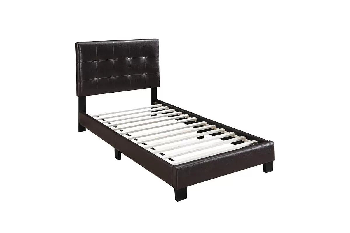 Twin/Full /Queen Size Bed, Faux Leather