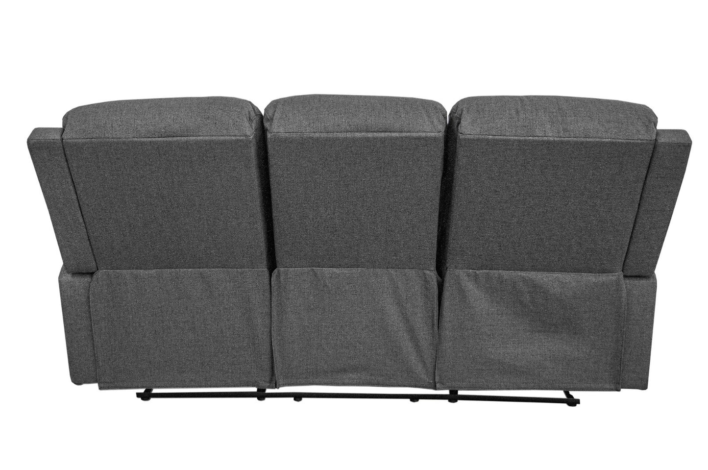Sofa, Dark Gray-Sincere Bone, Burlap-Like Fabric