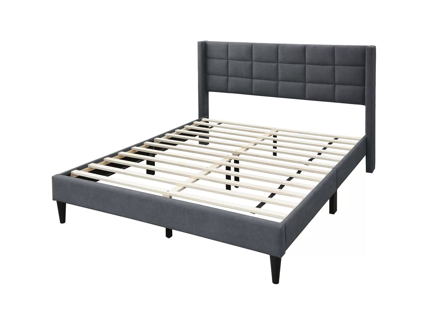 Full/Queen Size Bed, Brushed Linen