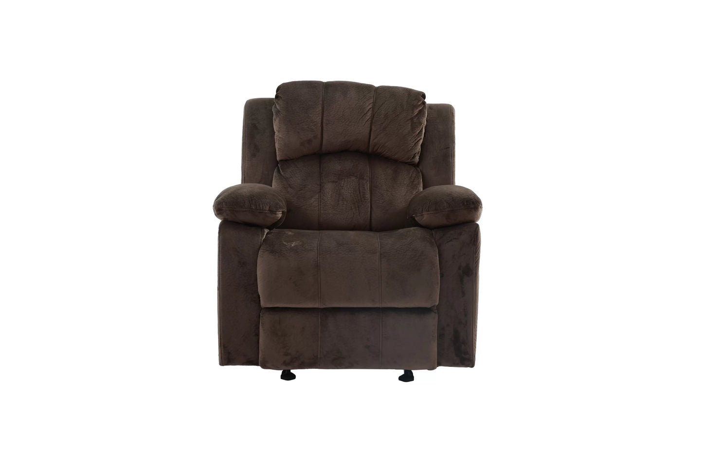 Single Recliner, Chocolate, Padded Suede