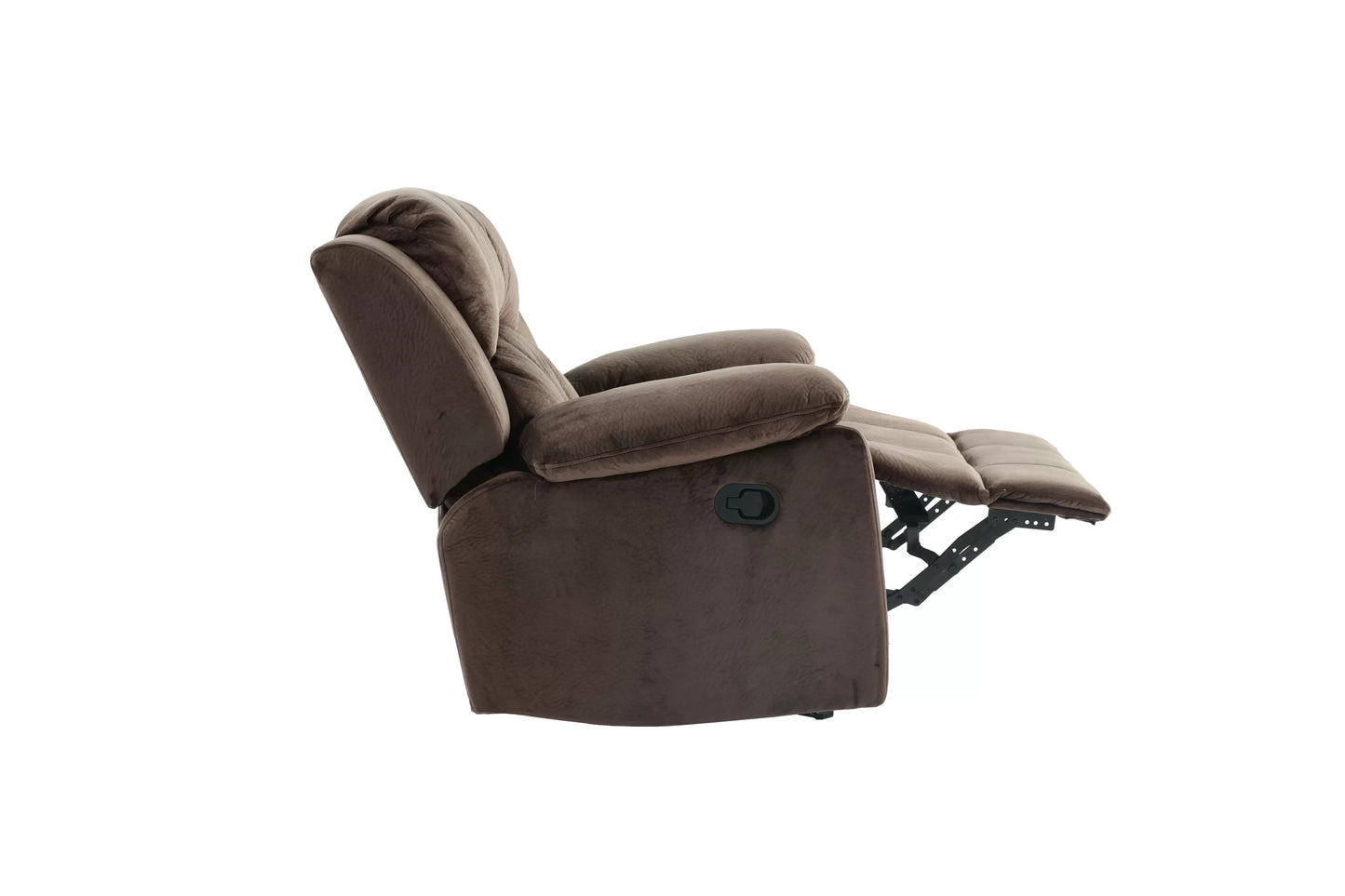 Single Recliner, Chocolate, Padded Suede