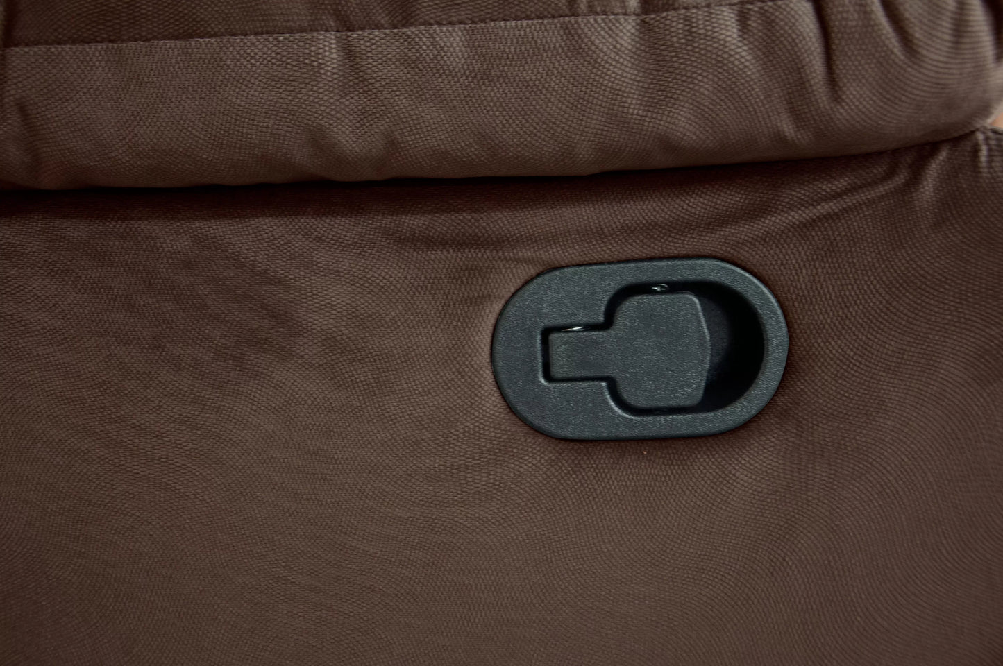 Single Recliner, Chocolate-Dark Gray, Velvet
