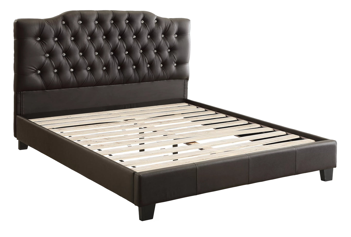 Full/Queen Size Bed, Faux Leather