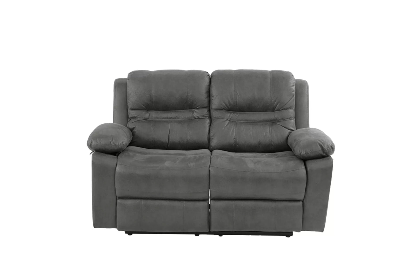 Recliner Loveseat, Slate Blue, Breathable Leathrette