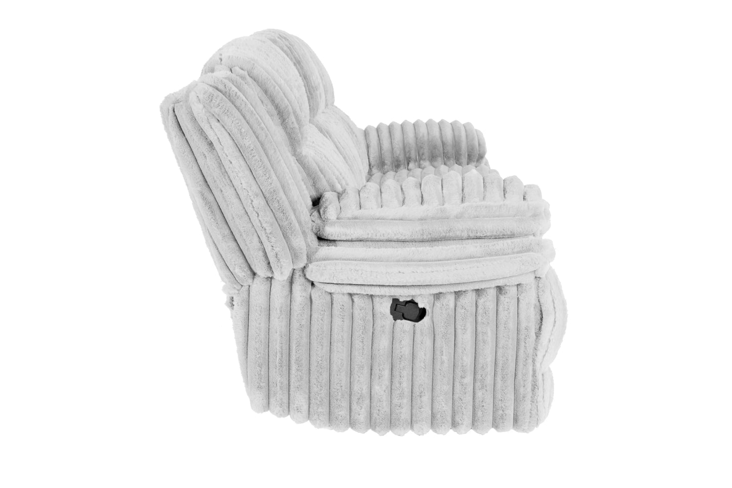 Sofa Set, Chocolate, Light Gray, Fur-Like Jumbo Corduroy