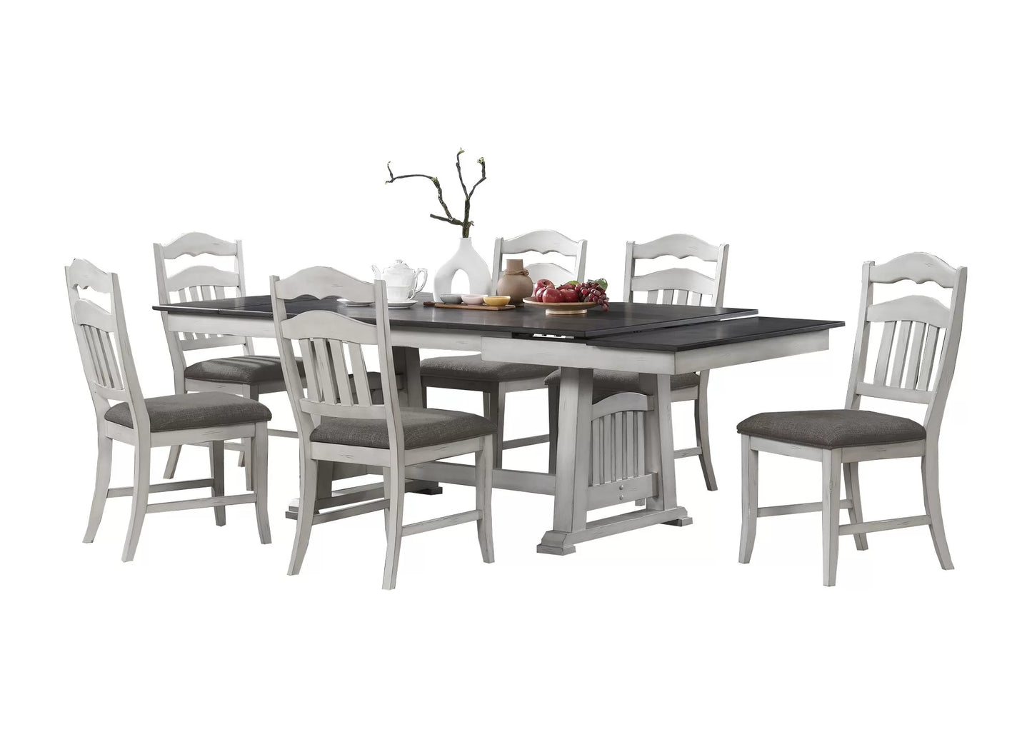 Formal Dining Set (Table W 2 Leaves + 6 chairs)
