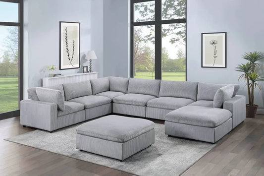 6 to 8-Pieces Modular Sectional Sofa Set