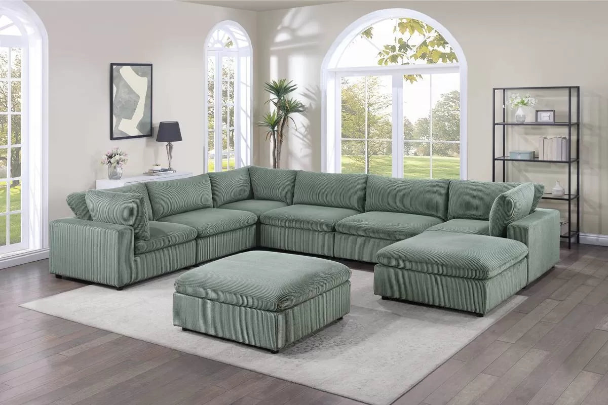 6 to 8-Pieces Modular Sectional Sofa Set