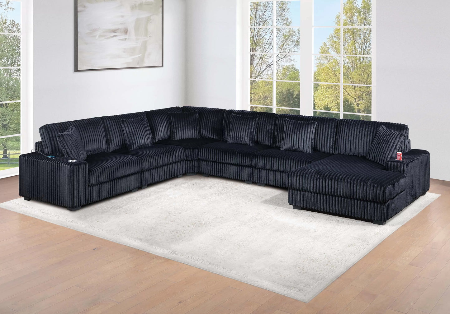 6 to 7-Pieces XL Modular Sectional Sofa Set