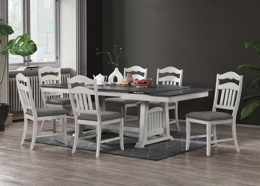 Formal Dining Set (Table W 2 Leaves + 6 chairs)