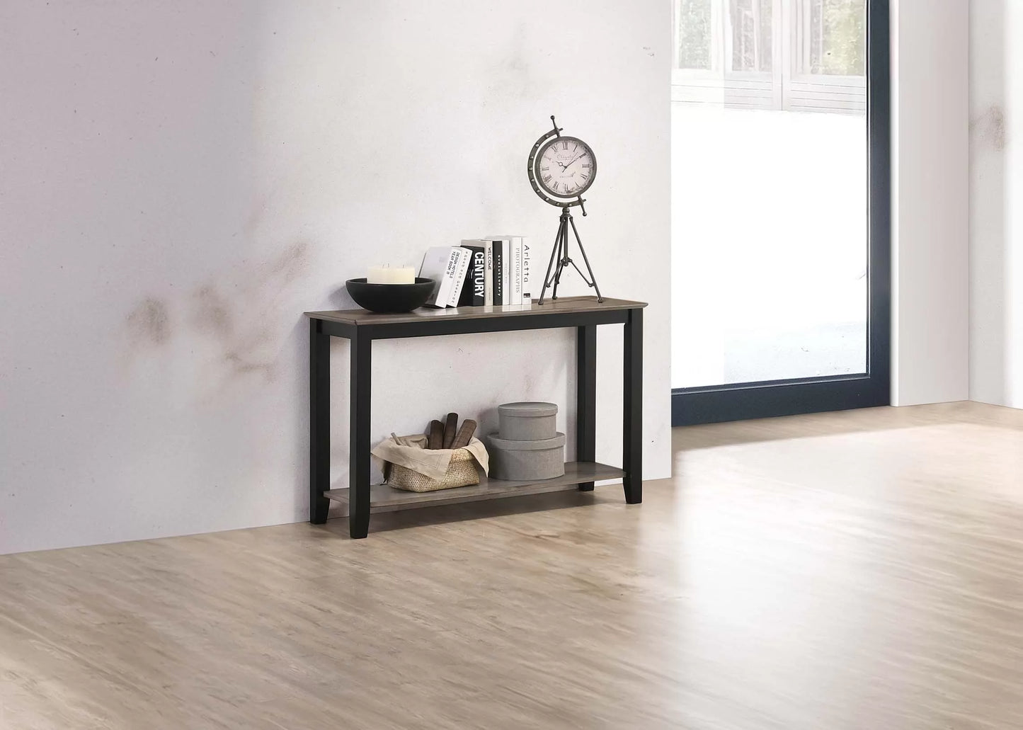 Console Table, Wooden Top
