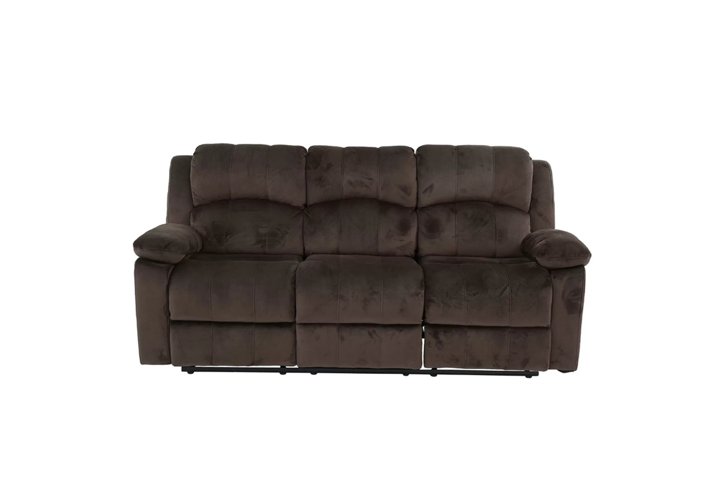 Sofa, Chocolate, Padded Suede