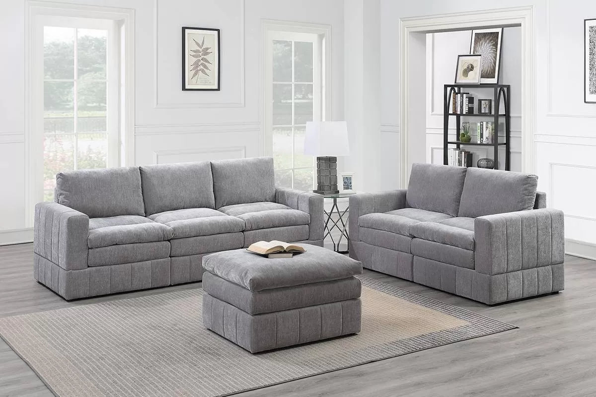 5 to 6-Pieces Modular Sectional Sofa Set