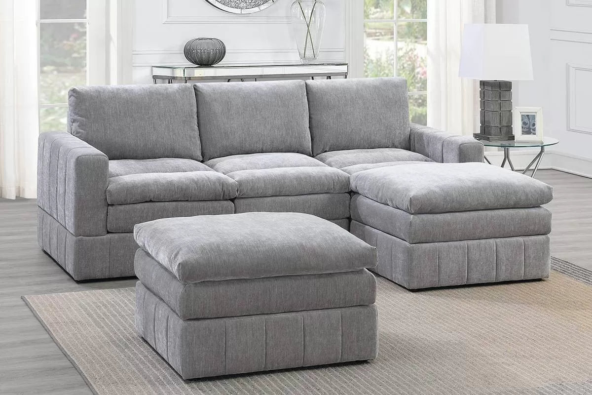 5 to 6-Pieces Modular Sectional Sofa Set