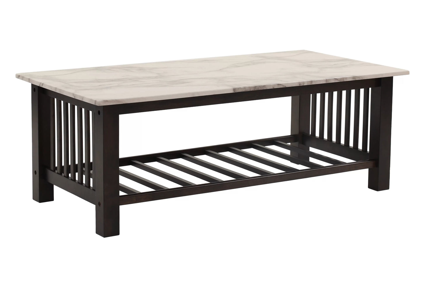 Coffee Table, Faux Marble Top