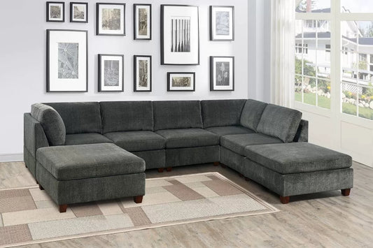 6 to 7-Pieces Modular Sectional Sofa Set