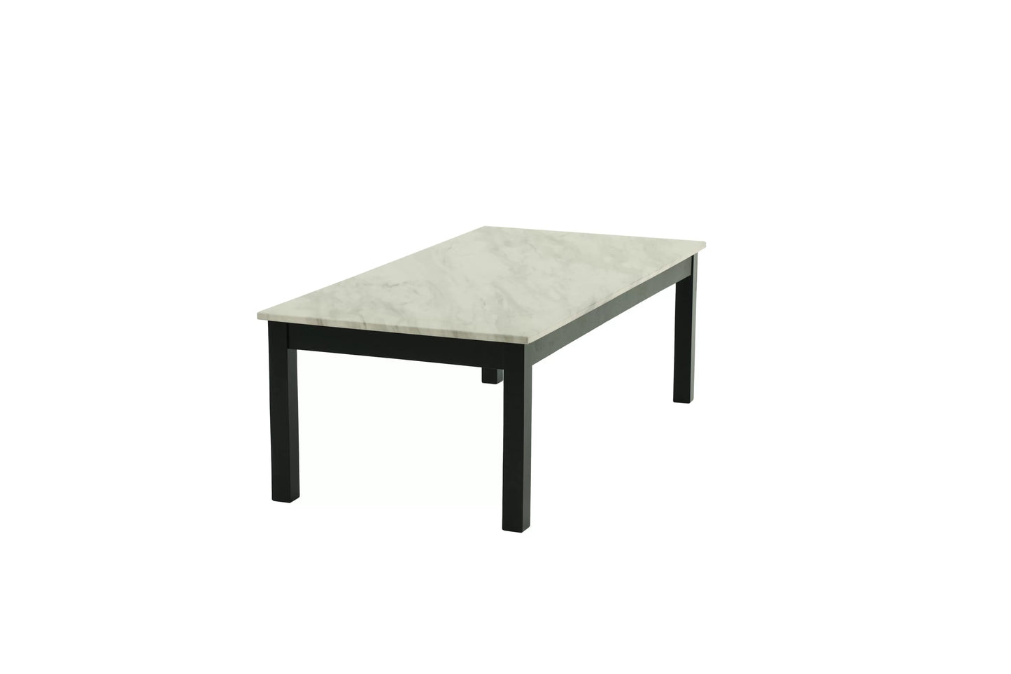 Coffee Table Set (Coffee Table + End Table), Faux Marble Top