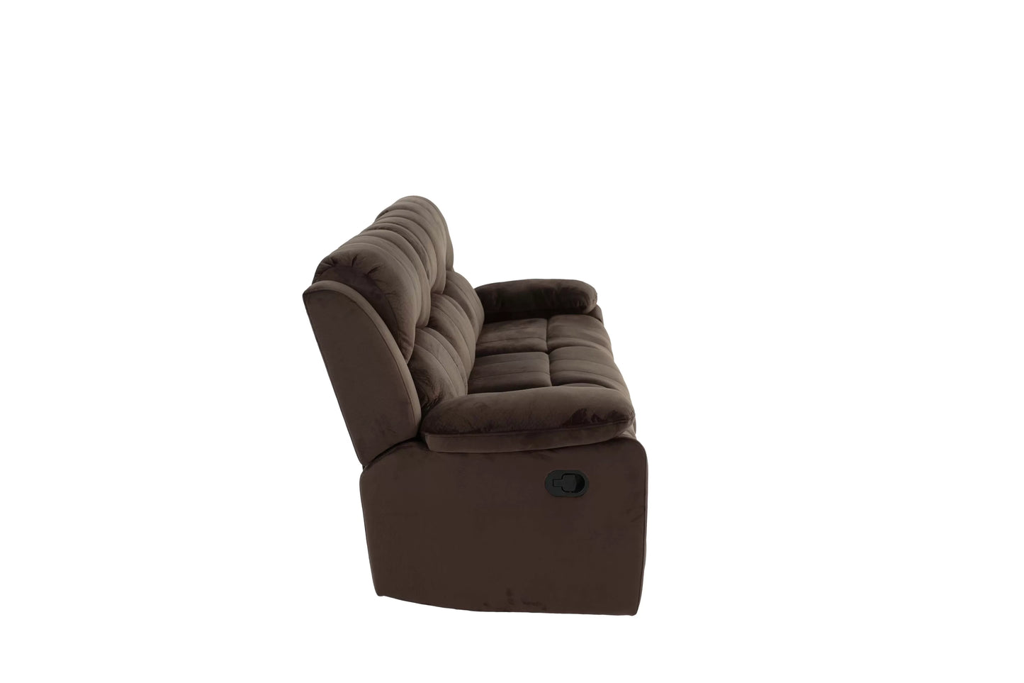 Sofa, Chocolate, Padded Suede