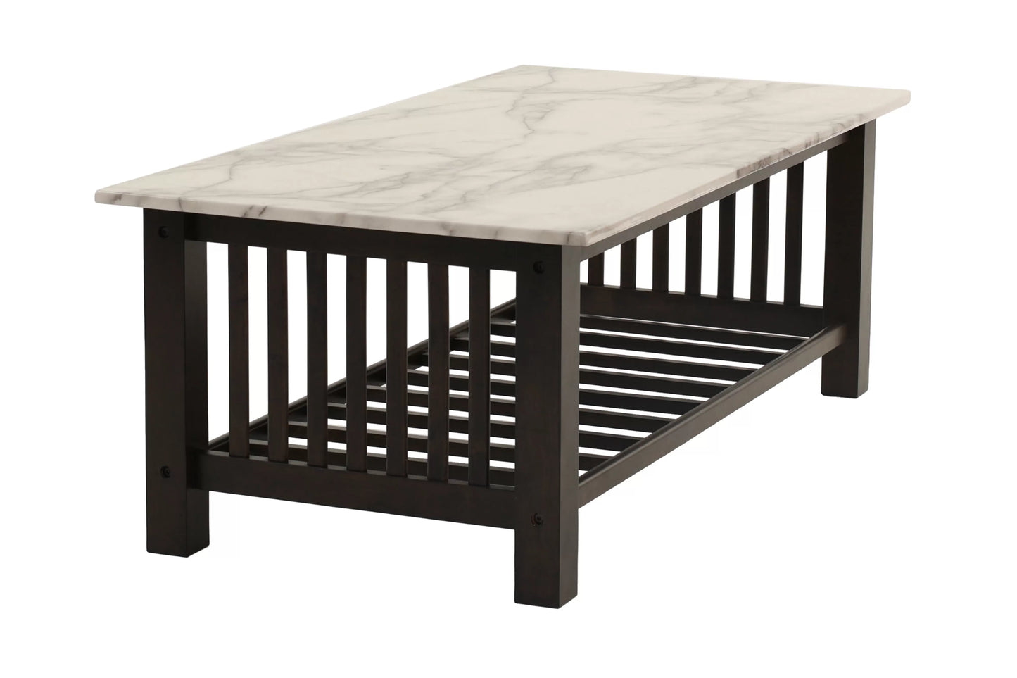 Coffee Table, Faux Marble Top