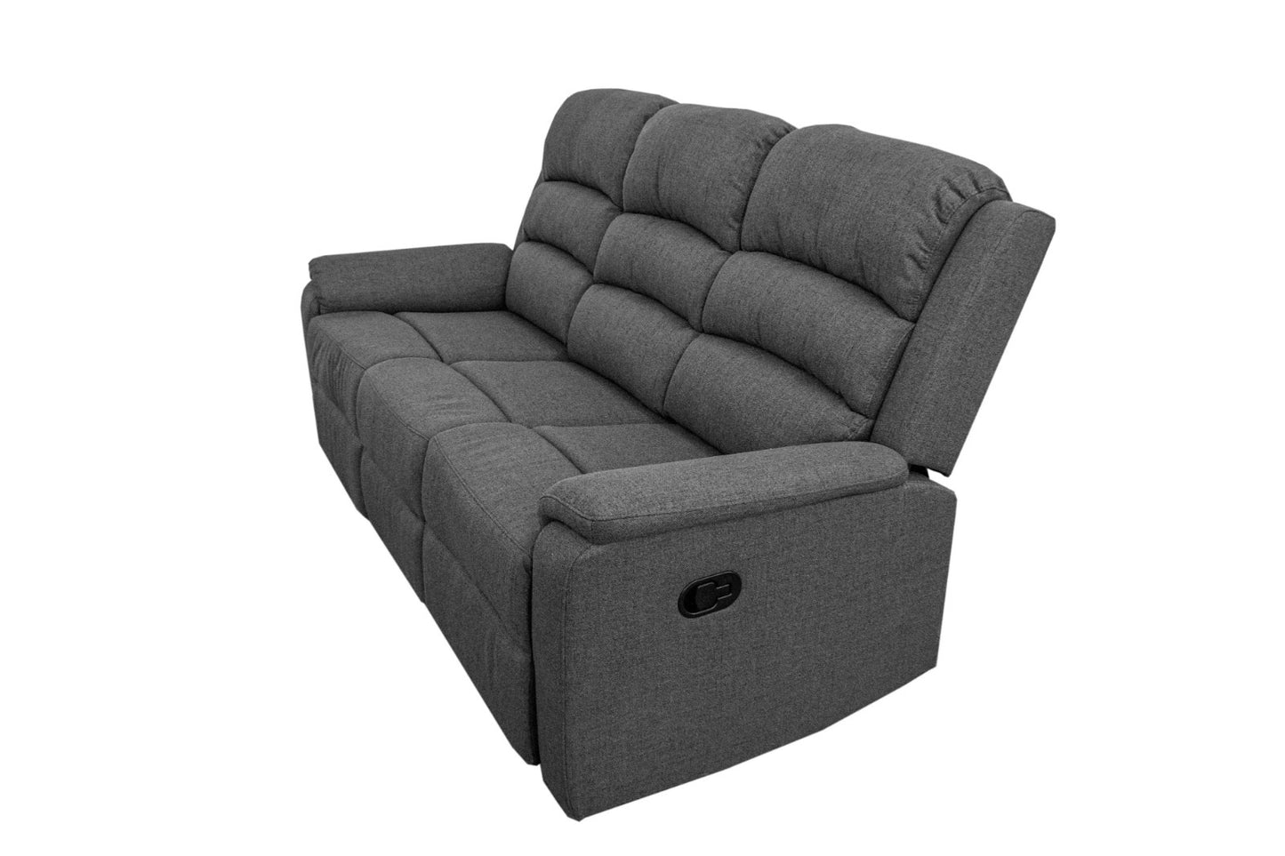 Sofa, Dark Gray-Sincere Bone, Burlap-Like Fabric