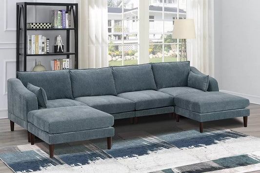 5 to 6-Pieces Modular Sectional Sofa Set