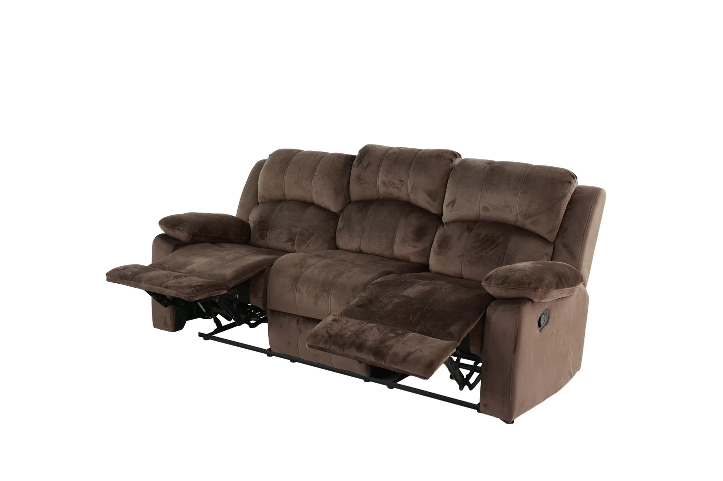 Sofa, Chocolate, Padded Suede