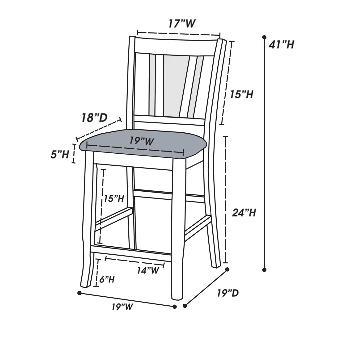 Casual Counter Height Table Set-Built in Lazy Susan (Table + 4 Chairs + Bench)