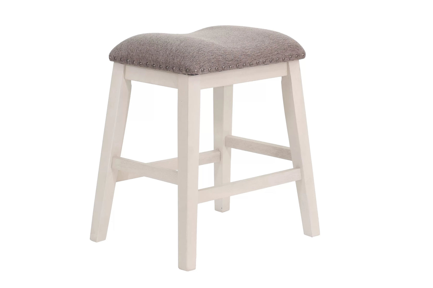 Casual Counter Height Table Casual-Side Shelf Storage (Table + Chairs + 2 Counter Stool)