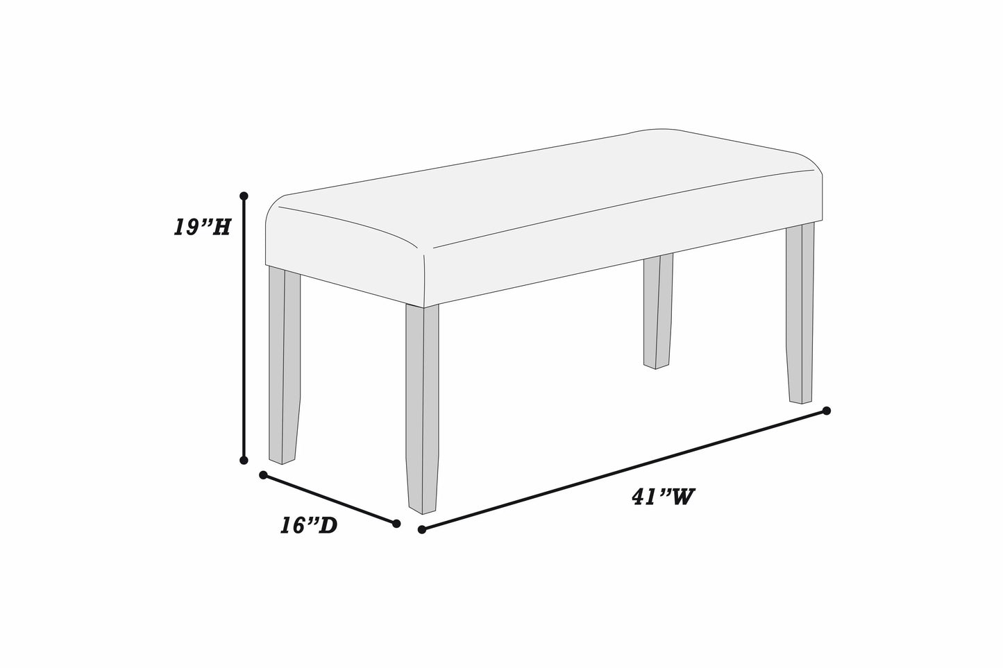 Casual Dining Table Set (Table +4 Chairs + Bench)