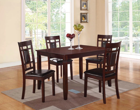 5-Pcs Dining Set (Table + Chairs)