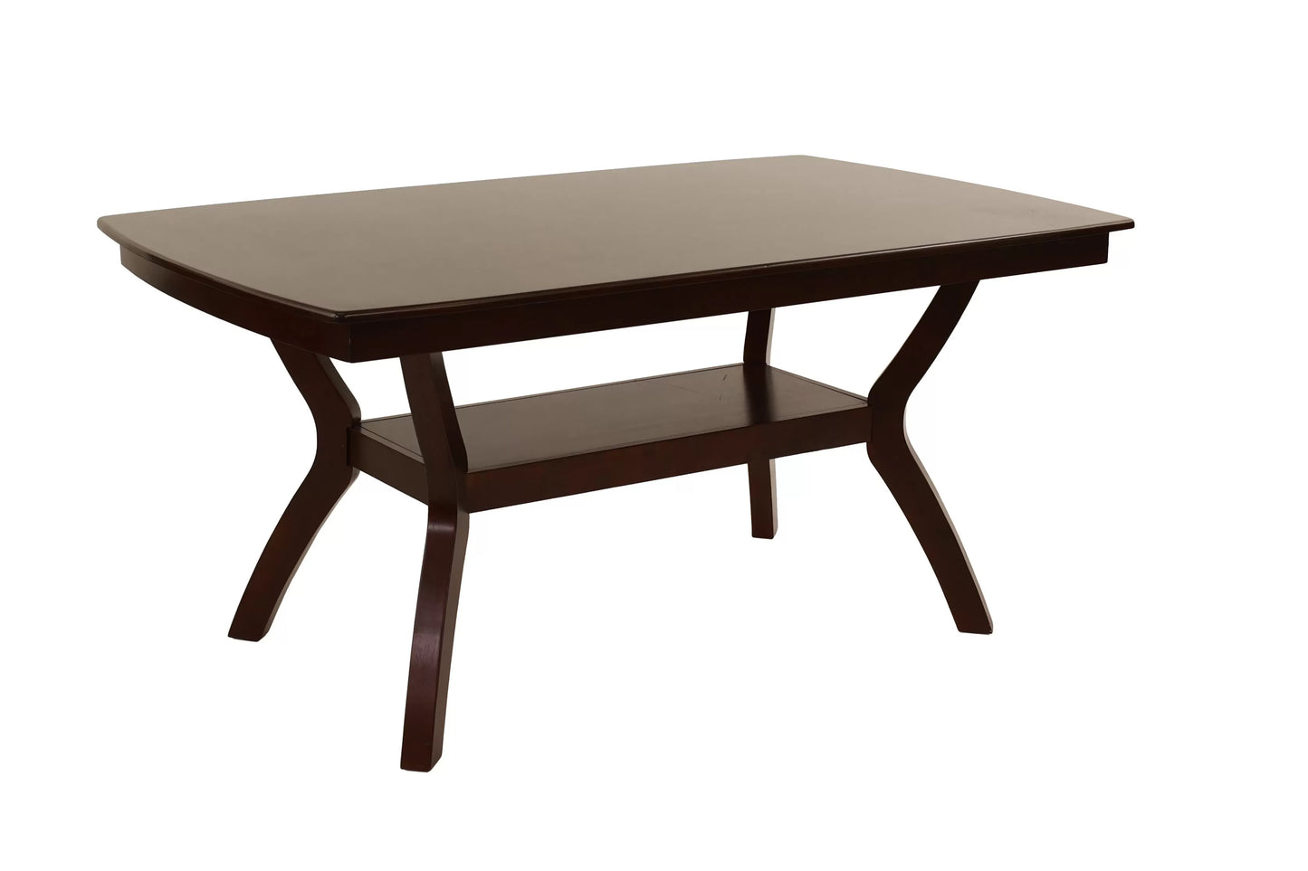 Casual Dining Table Set-Under-Table Shelf (Table + 6 Chairs
