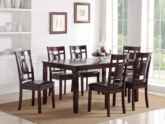 7-Pcs Dining Set (Table + 6 Chairs)