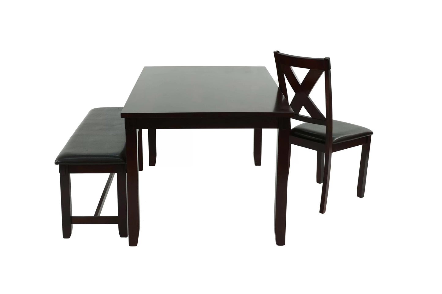 6-Pcs Dining Set (Table + 4 Chairs + Bench)