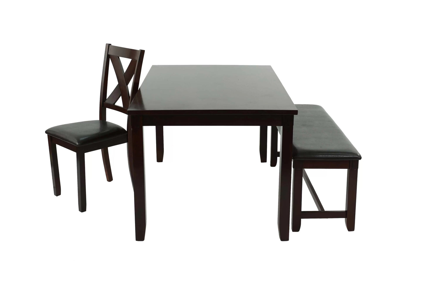 6-Pcs Dining Set (Table + 4 Chairs + Bench)