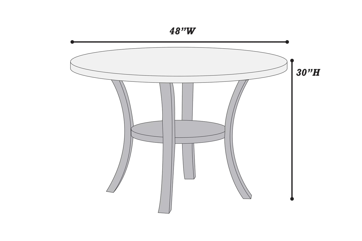 4-Seats Dining Set